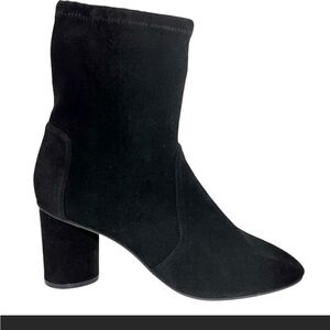 Stuart Weitzman Yulina black suede bootie 5.5 NEW